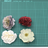 30 sztuk 8cm piwonia sztuczny jedwabny kwiat głowy do dekoracji ślubnych DIY pudełko na prezent, wieniec Scrapbooking, rzemiosło sztuczne kwiaty 3